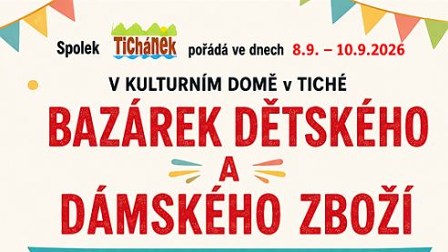08.09.2026: Bazárek dětského a dámského oblečení 