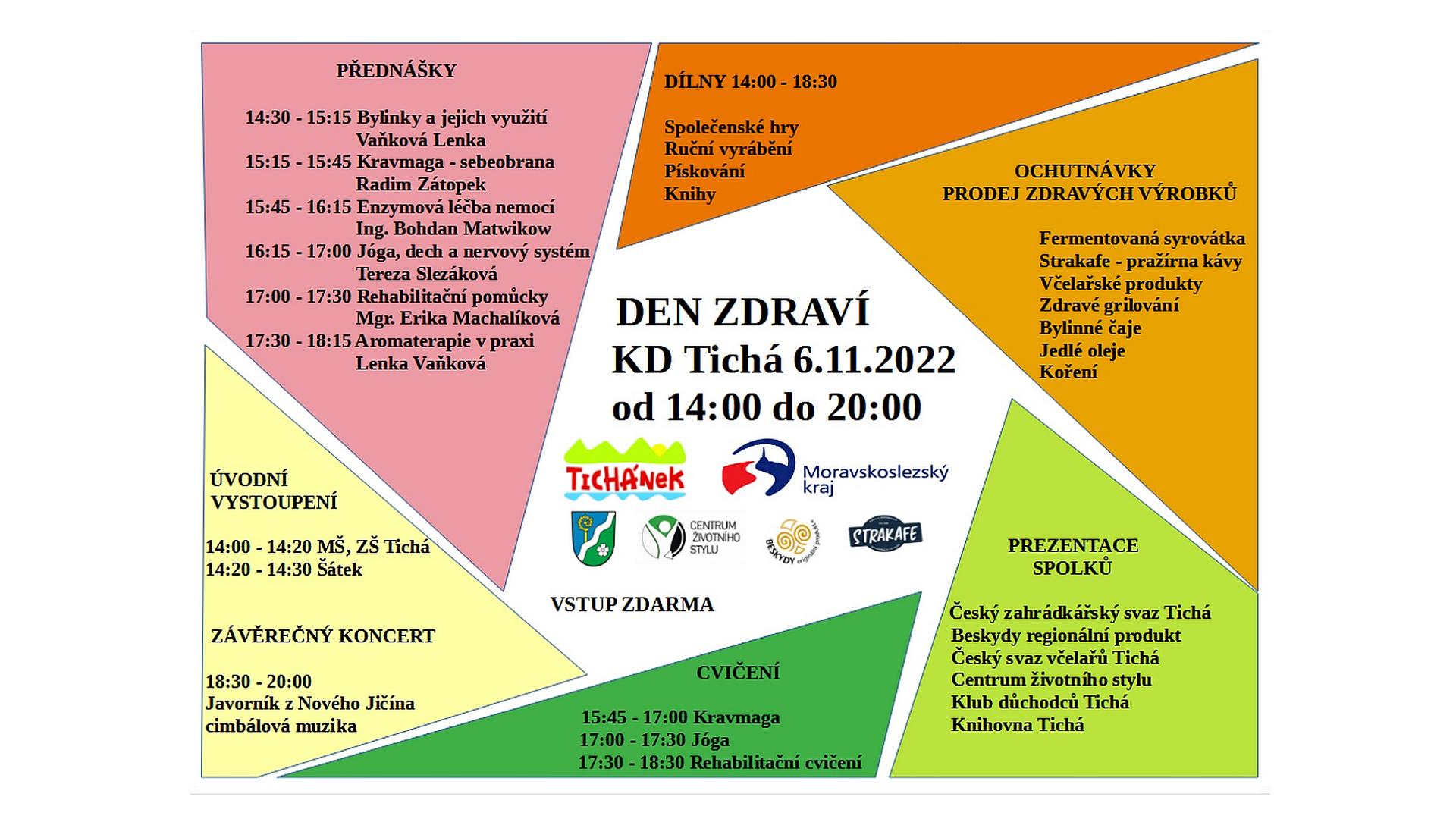 Spolek Tichánek - Den Zdraví 2022 plakát