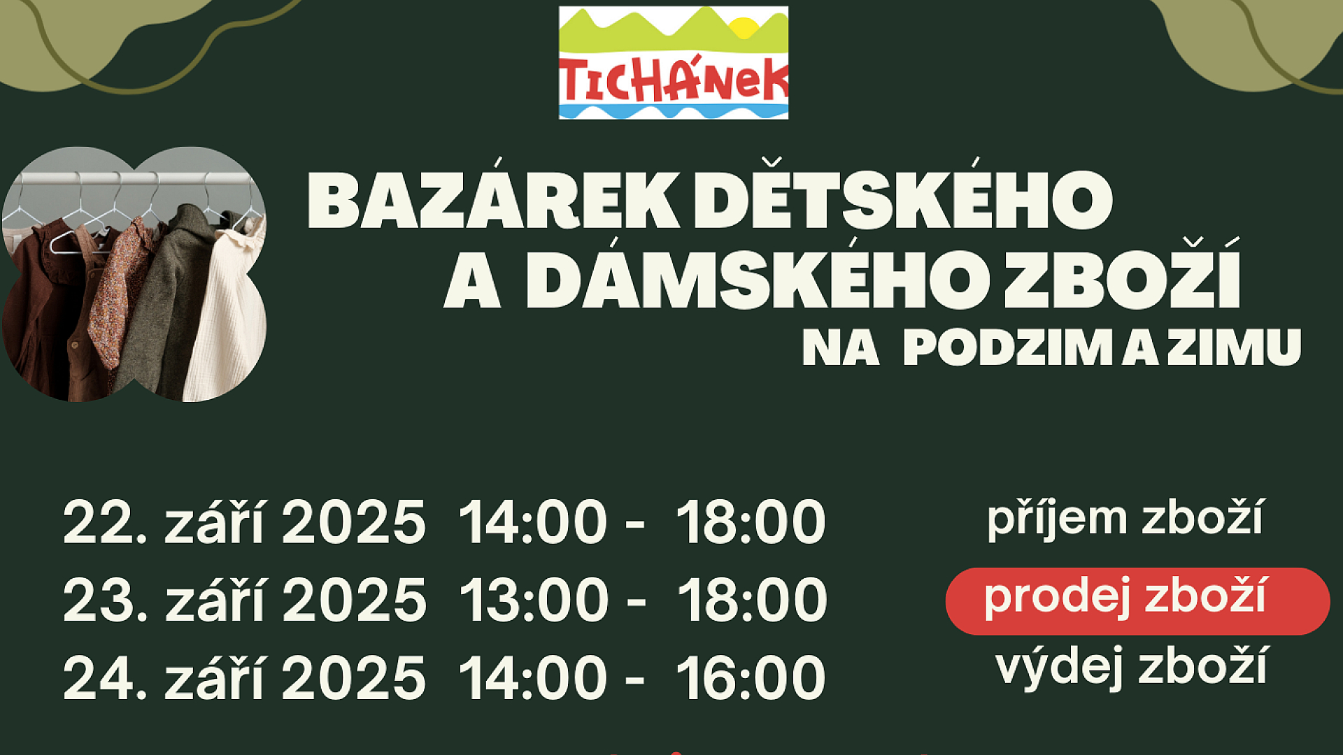 Tichánek z.s. - Bazárek podzim 2025