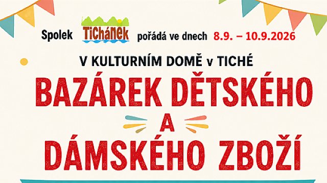 08.09.2026: Bazárek dětského a dámského oblečení 